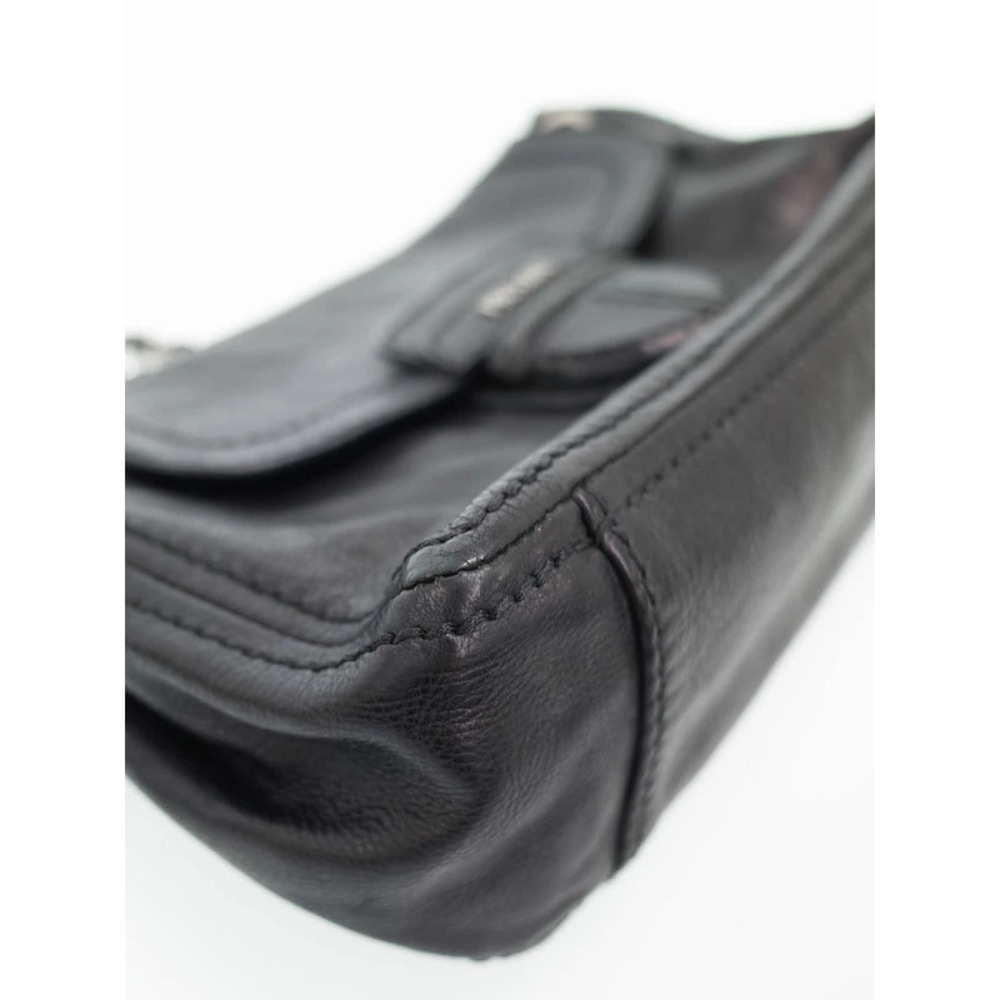 Prada Leather Flap Chain Shoulder Bag black - Picture 8 of 9